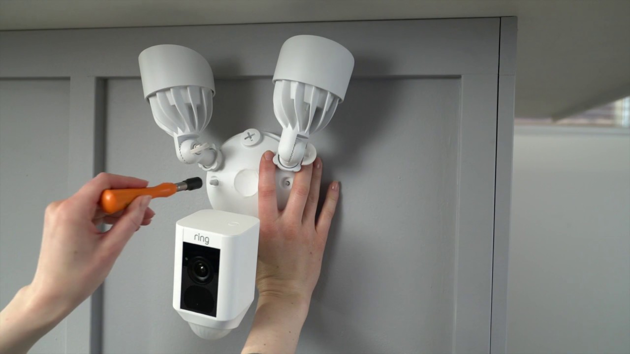 Ring floodlight installer London fitting Ring Floodlight Cam and testing motion detection