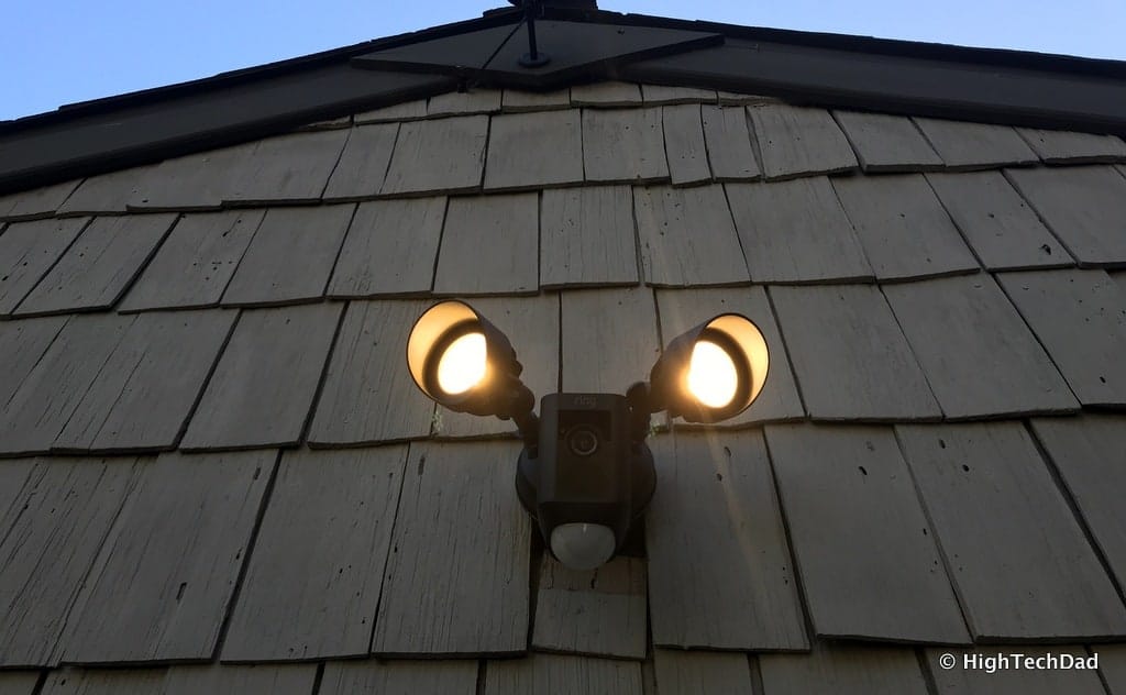 Ring floodlight camera installation London with app setup and testing