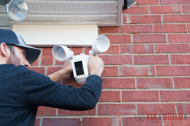 Ring Floodlight Cam installation London for driveway and garden security